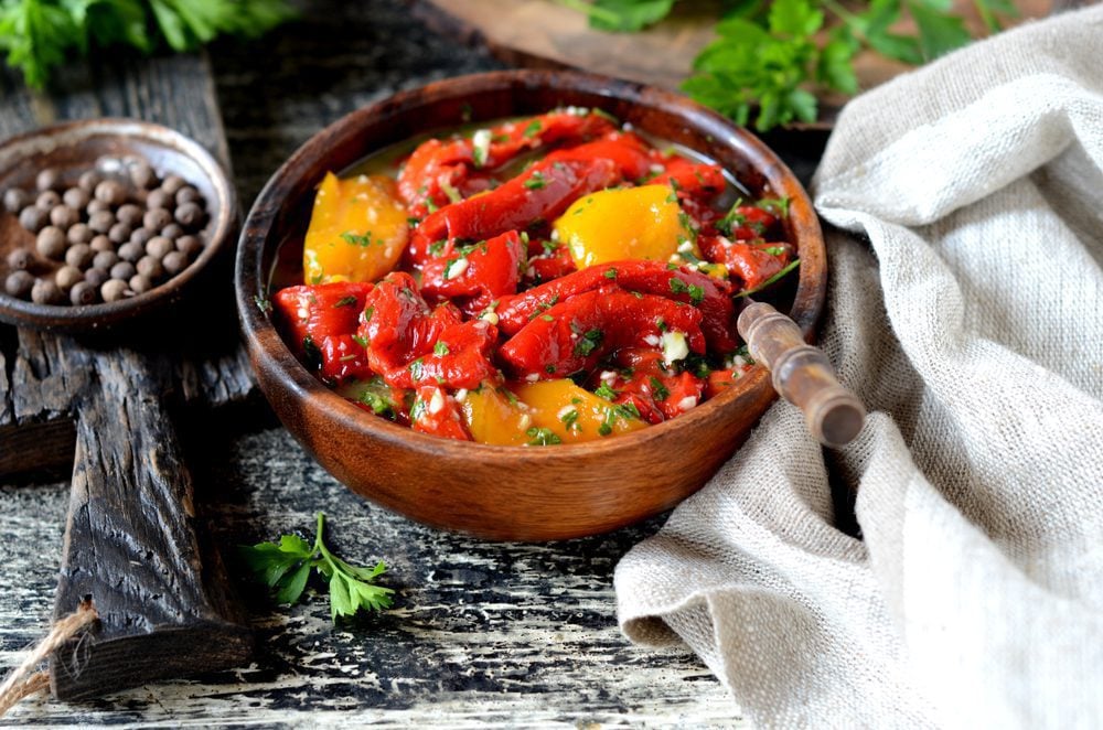 Oven roasted peppers